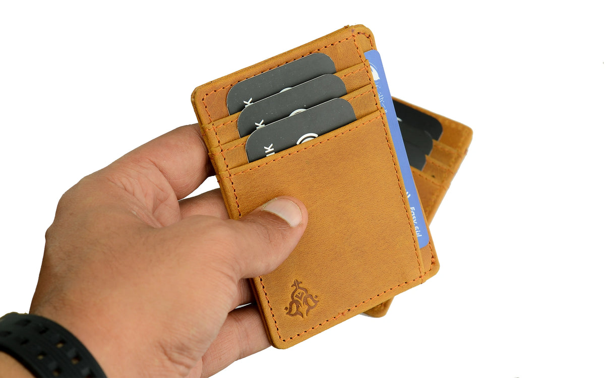 Minimalist Leather Slim Wallet -Havan