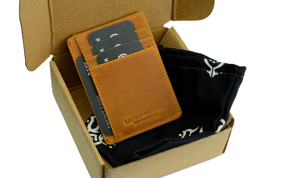 Minimalist Leather Slim Wallet -Havan