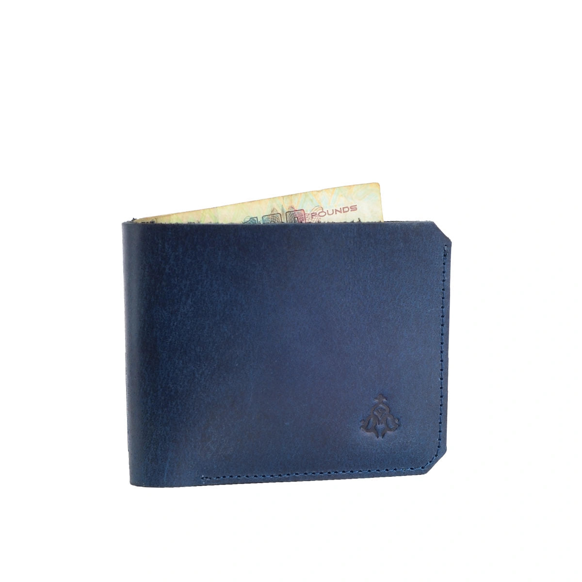 Vault Leather Wallet – Navy Blue