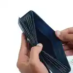 ⁦Foldable Wallet -navy blue⁩ - الصورة ⁦3⁩