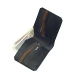 ⁦Vault Leather Wallet – Black⁩ - الصورة ⁦4⁩