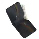 ⁦Vault Leather Wallet – Black⁩ - الصورة ⁦3⁩